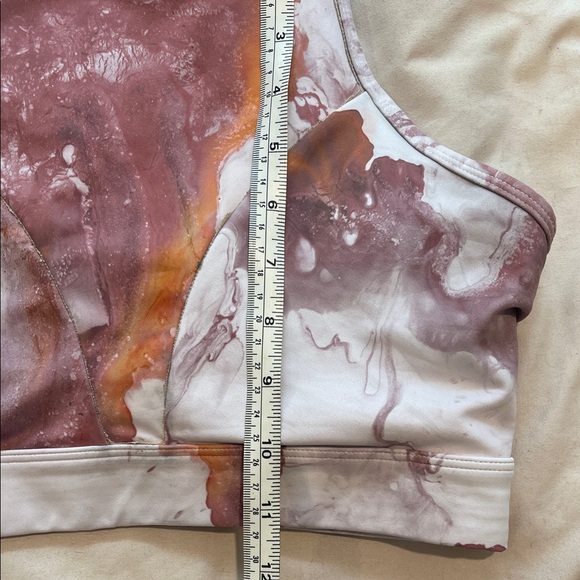 The Chestee Pink and Orange marble Sports Bra - Picture 5 of 5
